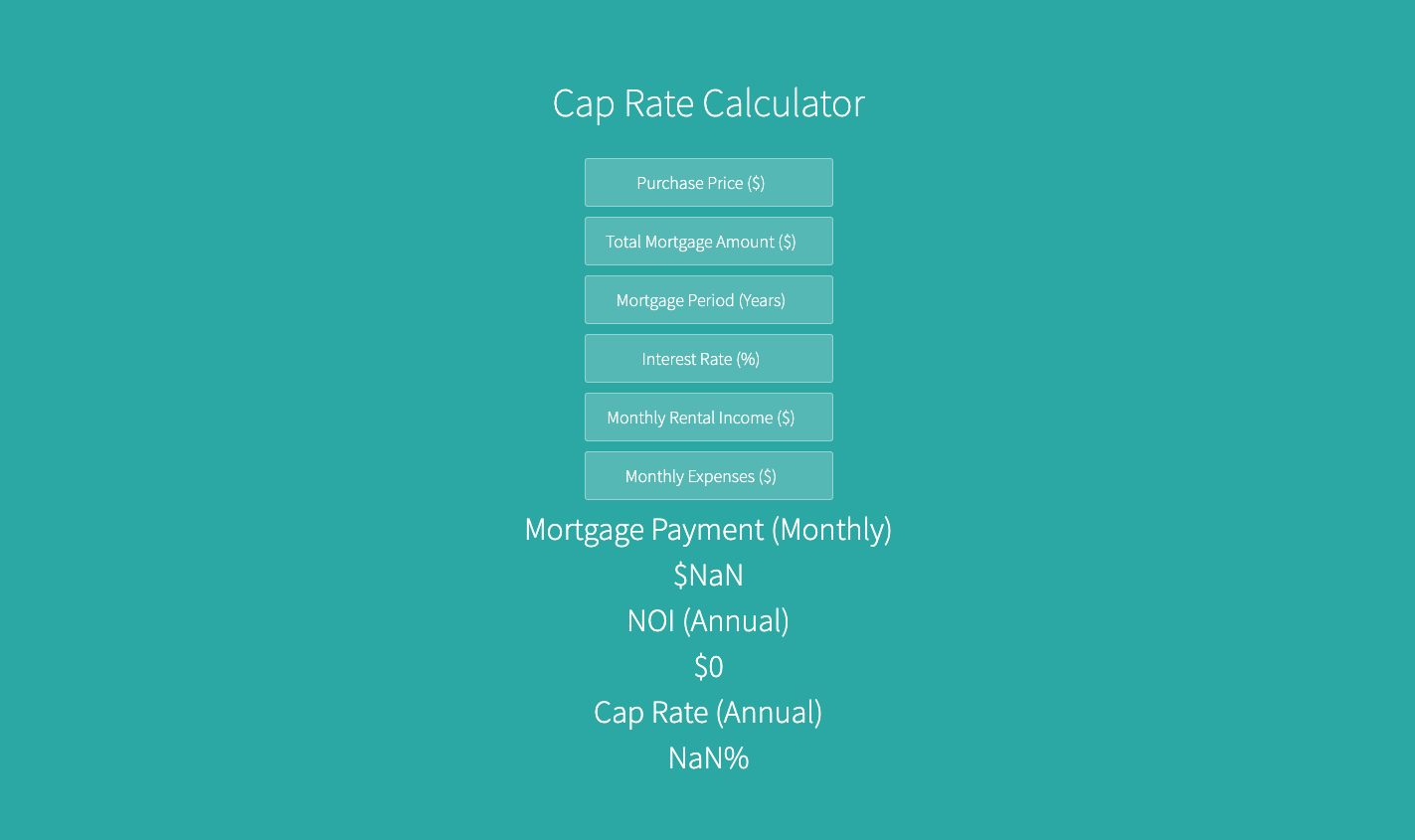 Rental Property Calculator